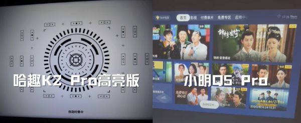 K2Pro 高亮版对比小明Q5 Pro！z6尊龙·中国网站千元投影仪的较量：哈趣(图8)
